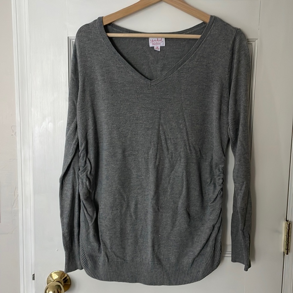 Isabel Maternity Grey Lightweight Sweater